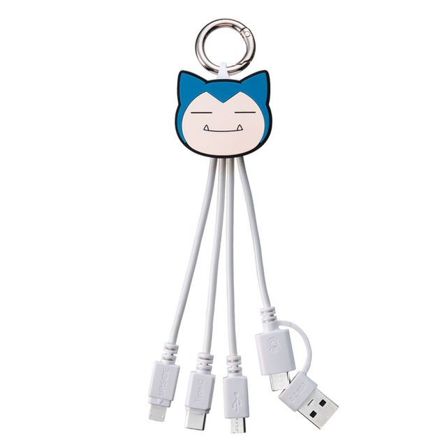ポケモン　３ｉｎ２　マルチ充電ケーブル　カビゴン
