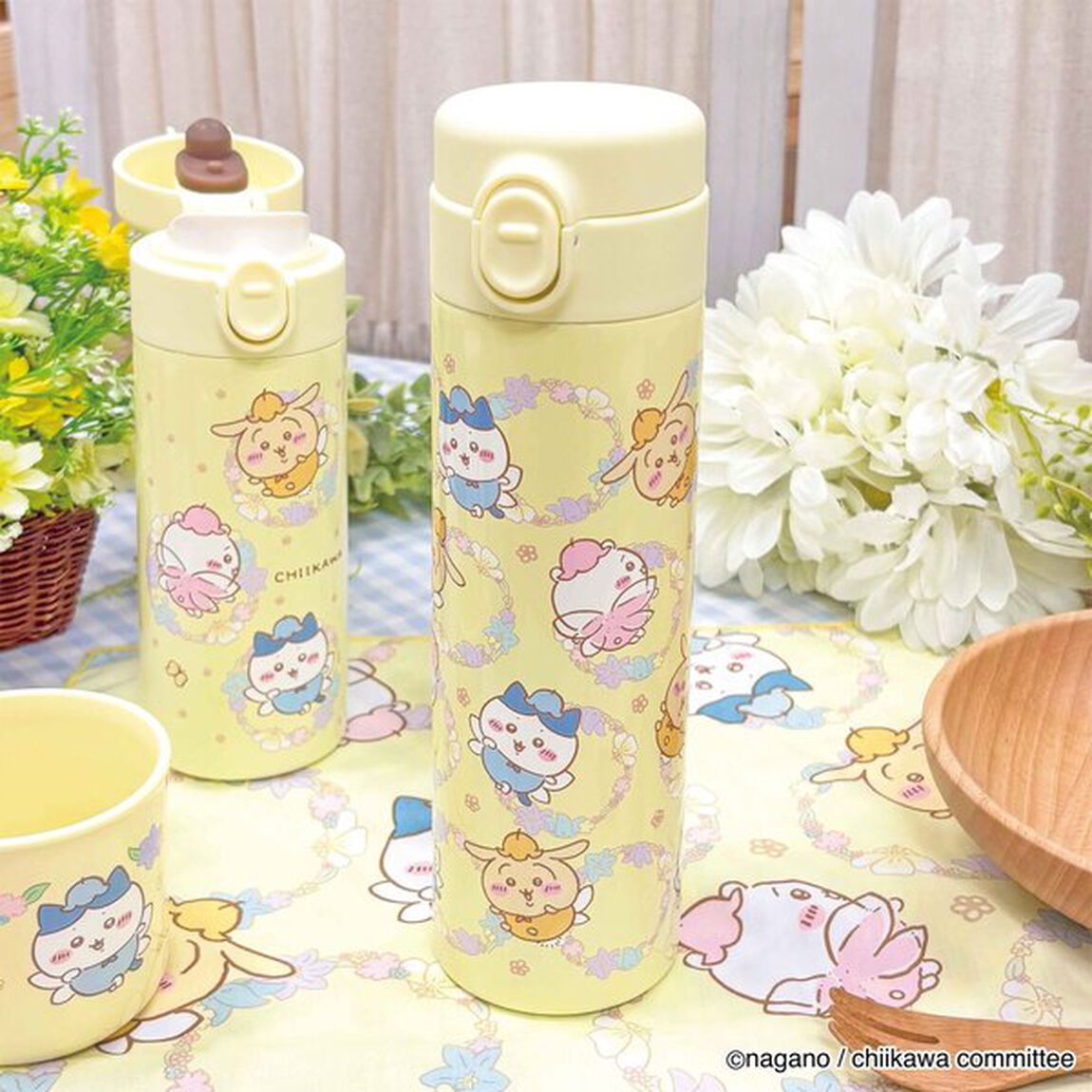 ワンタッチステンレスボトル 500ml　フェアリーフラワー　ちいかわ