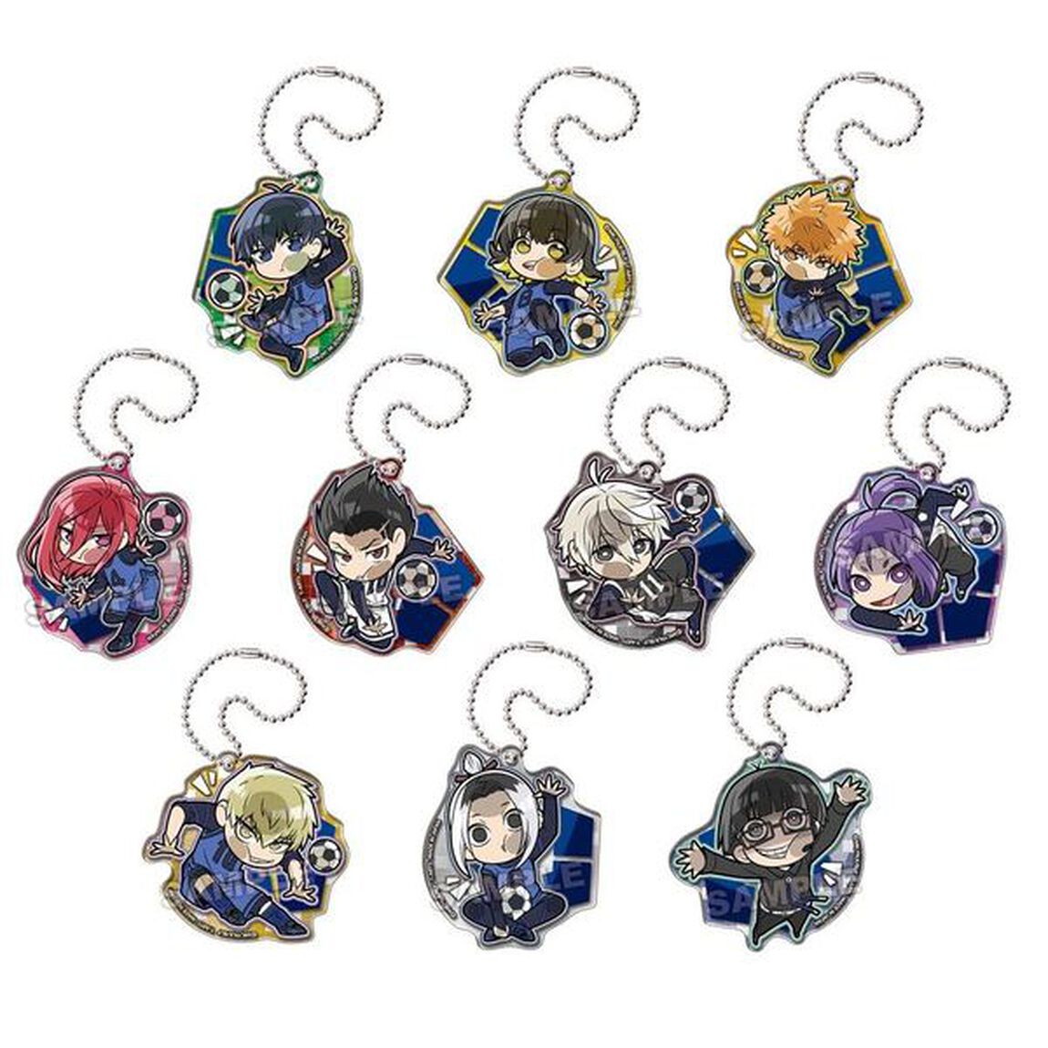 ぴた！でふぉめ ブルーロック  アクリルキーホルダー【BOX】