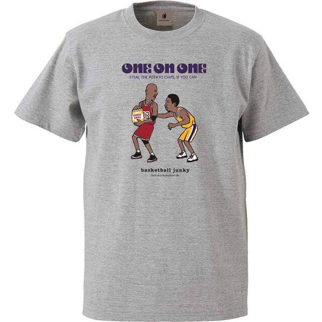 【basketball junky】One on One? 半袖TEE GLY  2XL＜連盟会員限定 学割対象商品＞