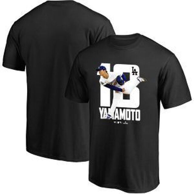 ロサンゼルス・ドジャース 山本由伸　グラフィック＆ナンバーTシャツ XL