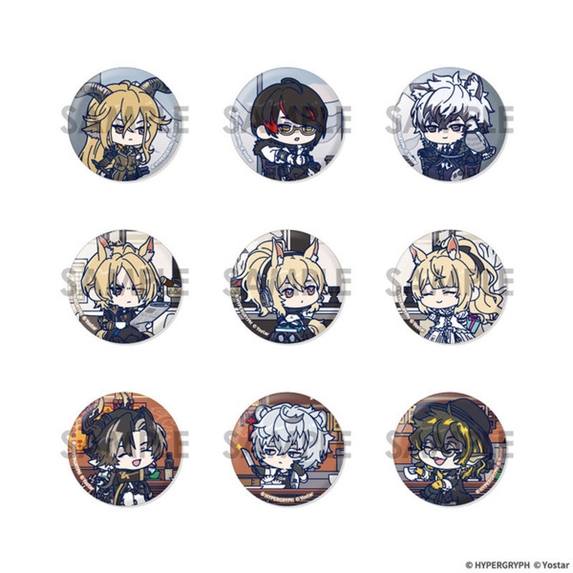 アークナイツ わちゃっと！トレーディング缶バッジ Vol.1【BOX】（2026年4月以降発売予定）