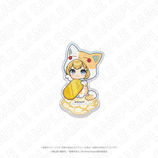 進撃の巨人　＜招き猫＞　ホログラムアクリルスタンド（アルミン）