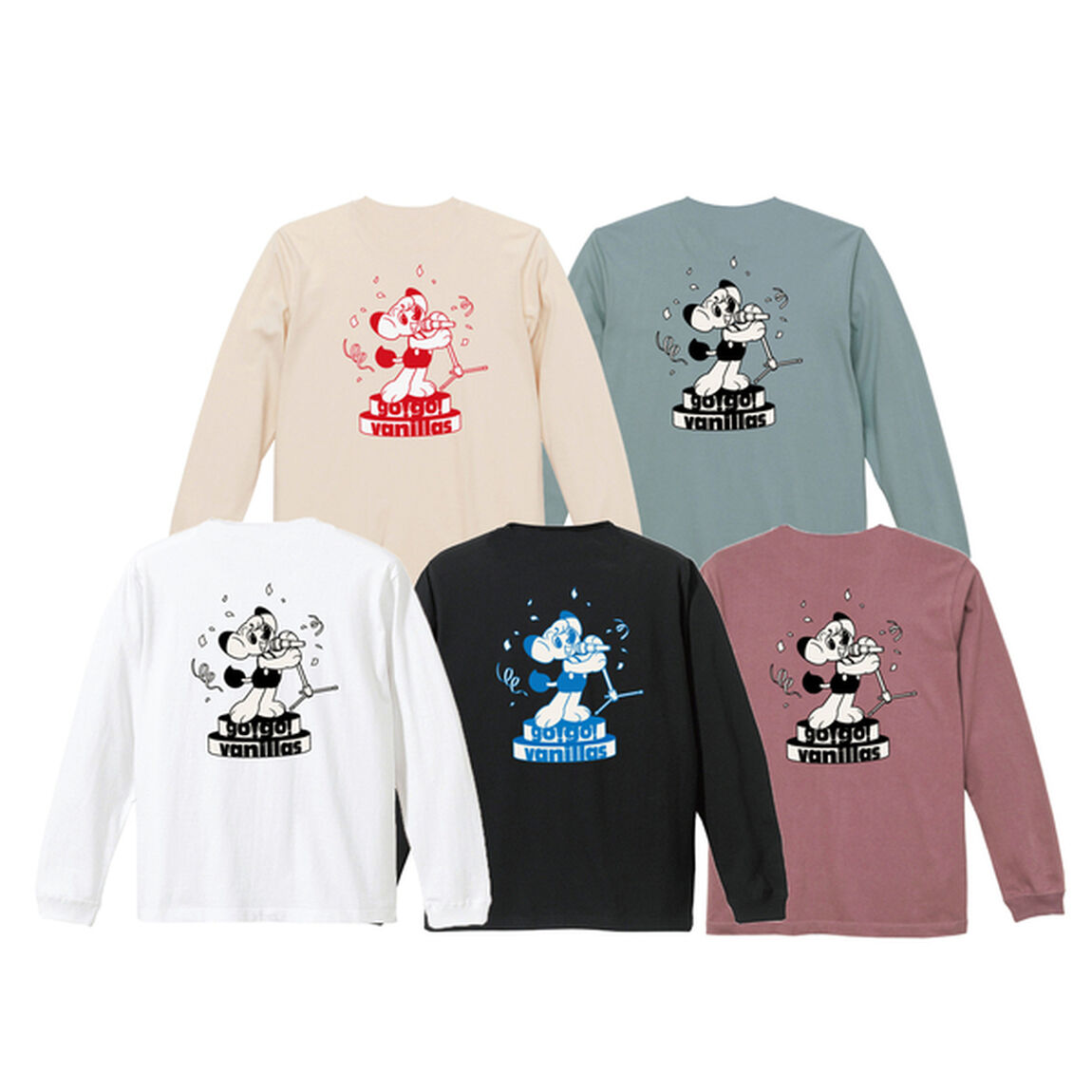 【go!go!vanillas】レオ コラボ LONG SLEEVE SHIRT BLACK XLサイズ