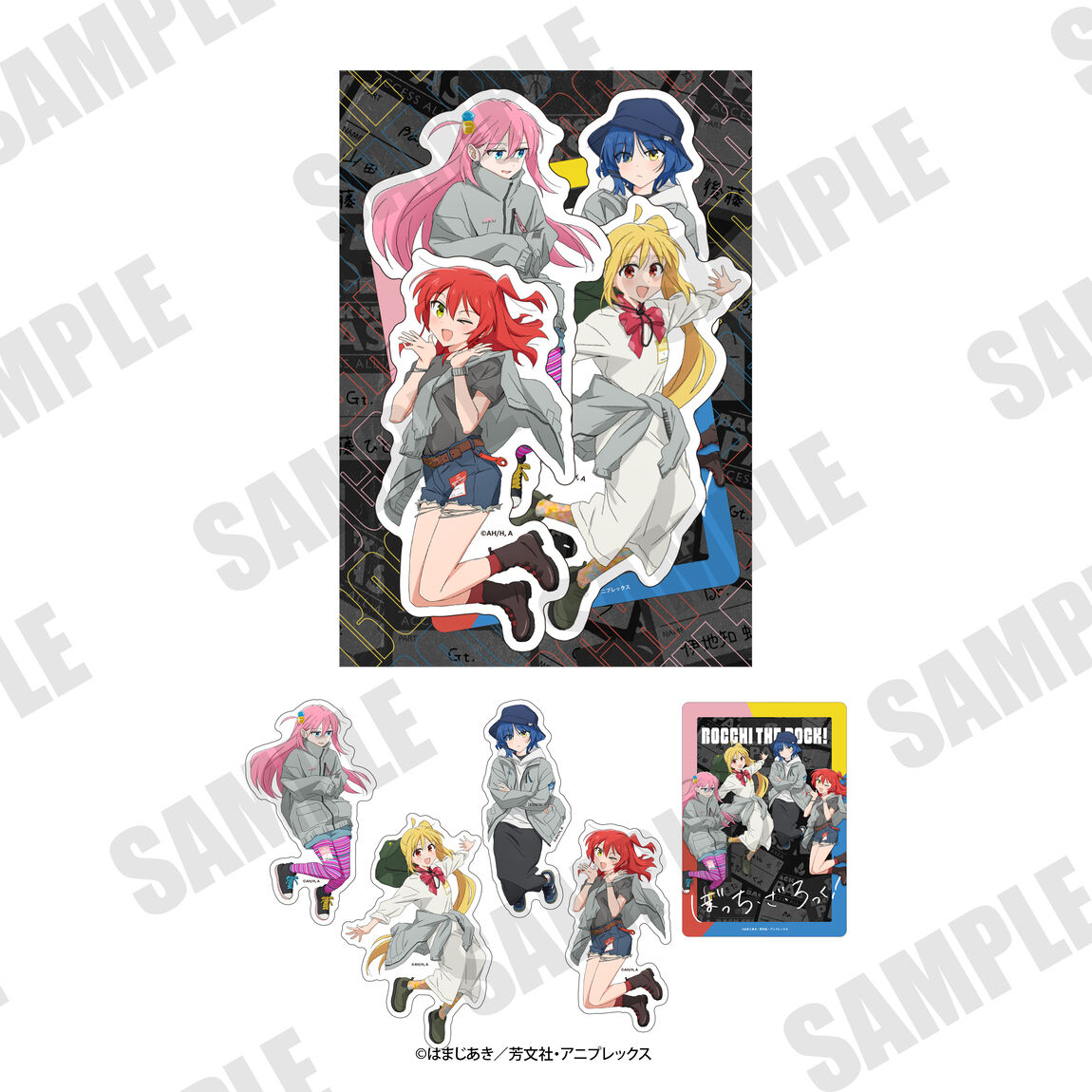 アニメ「ぼっち・ざ・ろっく！」ダイカットステッカーセット「結束バンド Waterproof Jacket」（2026年11月以降発売予定）