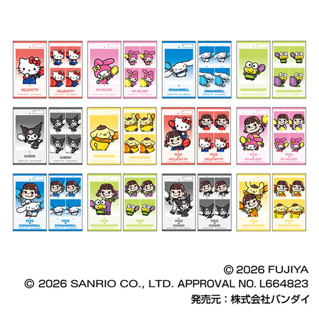 PEKO&times;サンリオキャラクターズ　メモリーカットステッカーIDphoto Vol.2【BOX】