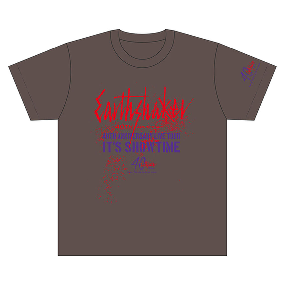 【EARTHSHAKER】 IT'S SHOWTIME ツアーグッズ Tシャツ チャコール Sサイズ