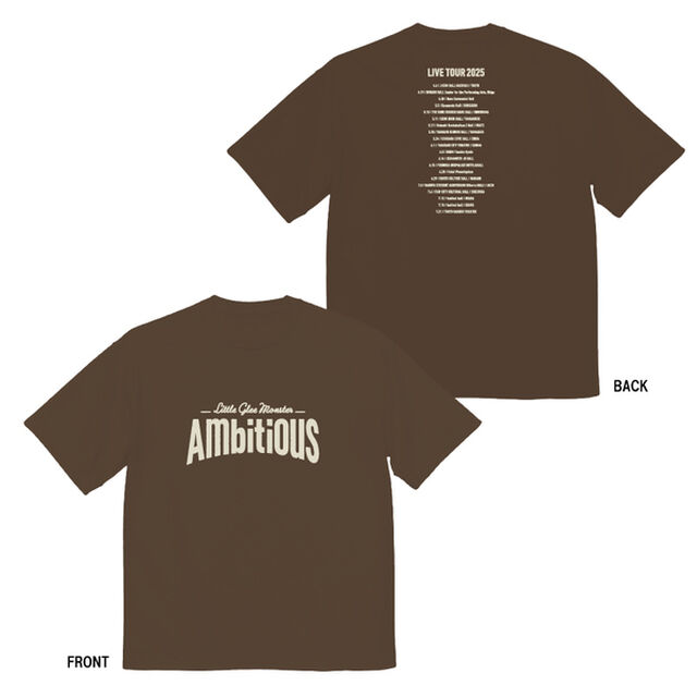 Little Glee Monster／Ambitious ツアーTシャツ／ブラウン／S