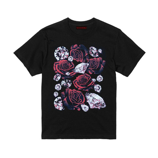 YOSHIKIディナーショー ＲＯＳＥ Ｔシャツ ＲＥＤ（Ｌ）