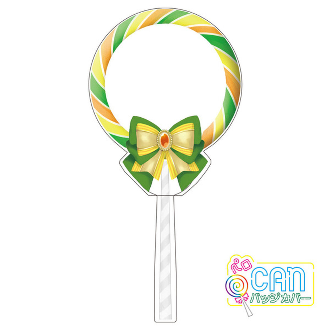 ハゴロモ　ペロCANバッジカバー　トロピカル