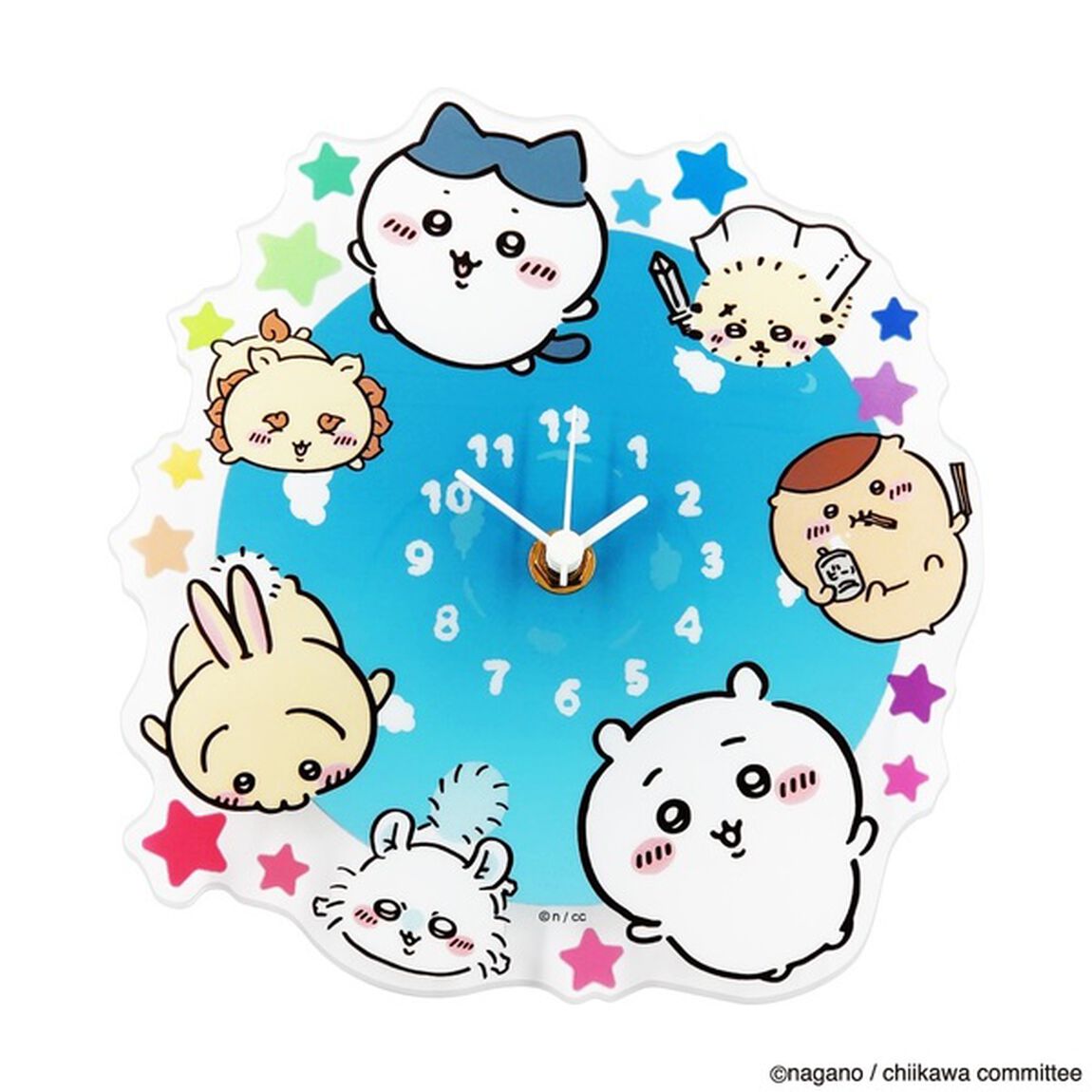 アクリル時計　空からふわり　ちいかわ