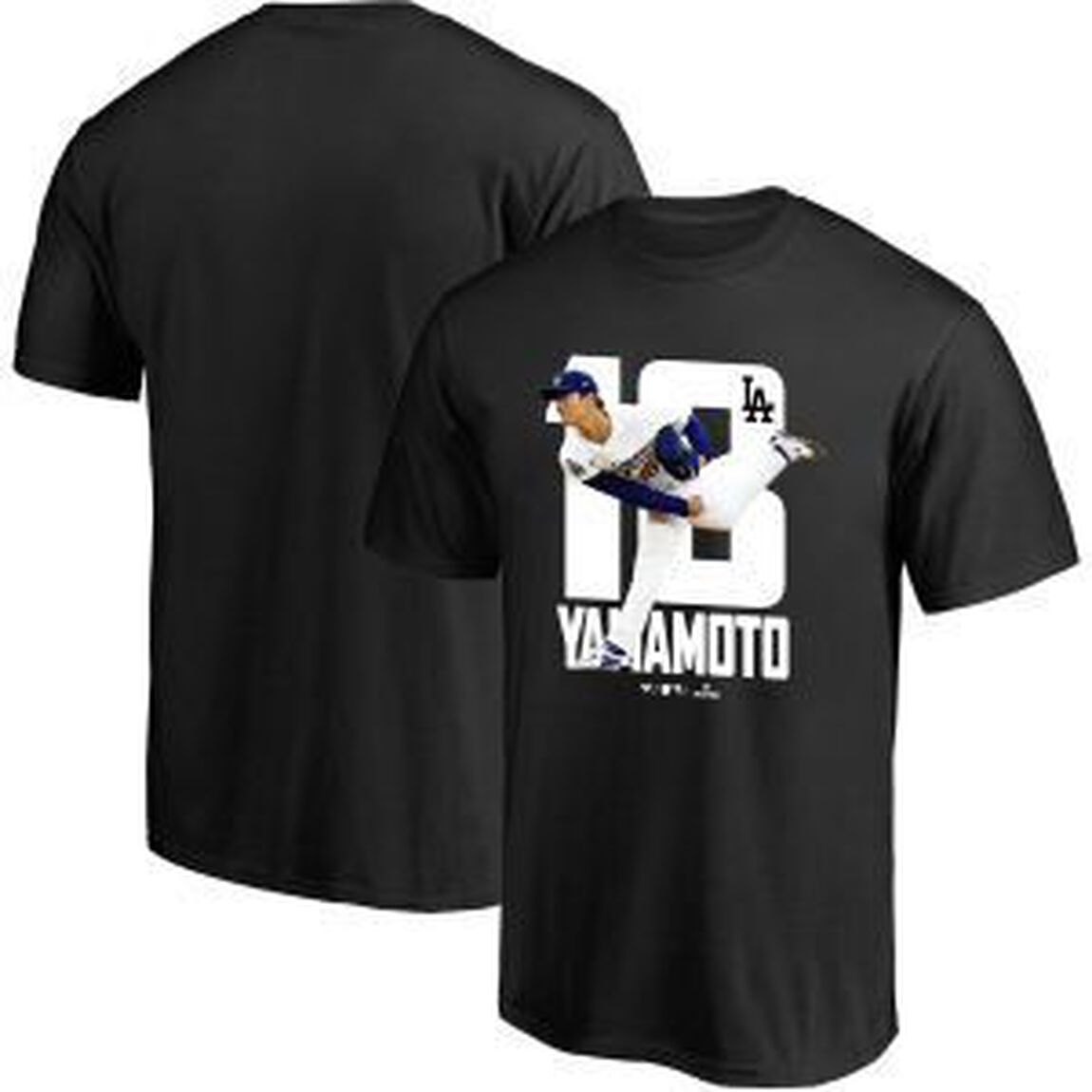 ロサンゼルス・ドジャース 山本由伸　グラフィック＆ナンバーTシャツ M