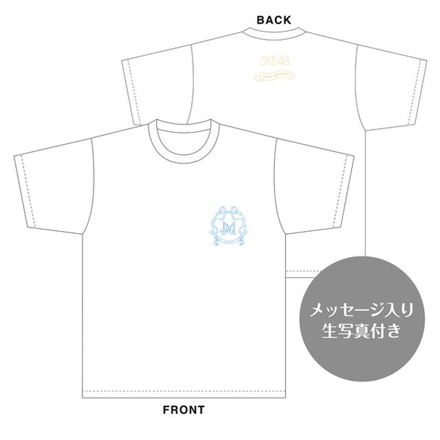 【SKE48】斉藤真木子　生誕記念Tシャツ(L)＆メッセージ入り生写真（2024年6月度）