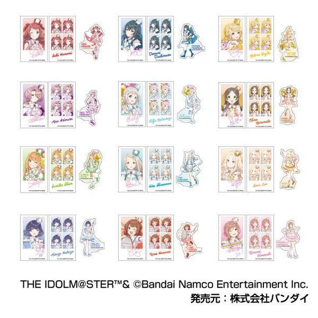 メモリーカットステッカーIDphoto 3枚入り　学園アイドルマスター【単品】
