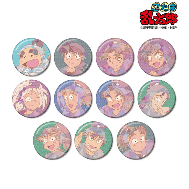 忍たま乱太郎 トレーディング プリズムパターン グリッター缶バッジ ver.B【BOX】（2025年12月上旬以降発売予定）