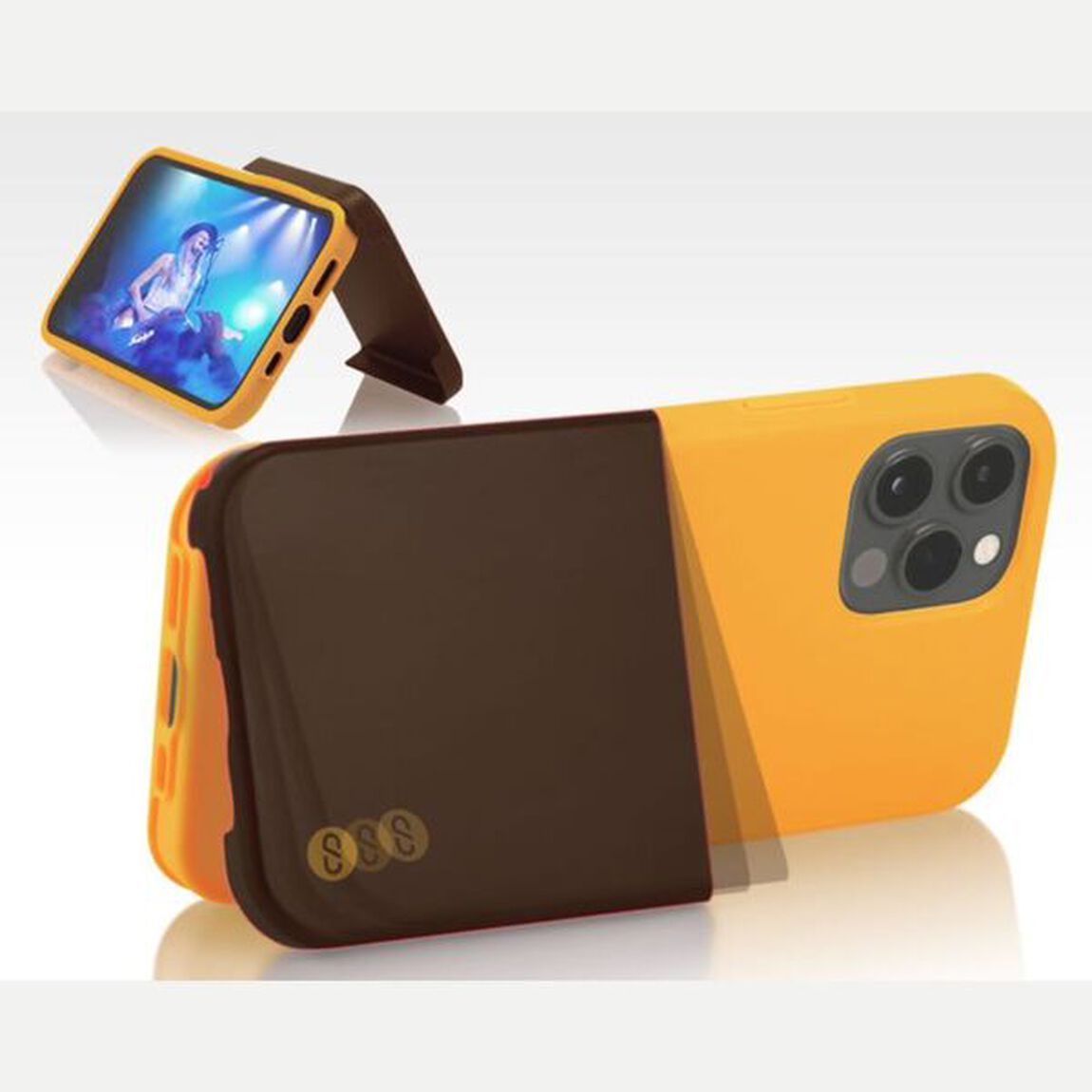 OLE stand II for iPhone 11 / ピンクホワイト&times;カーマインレッド