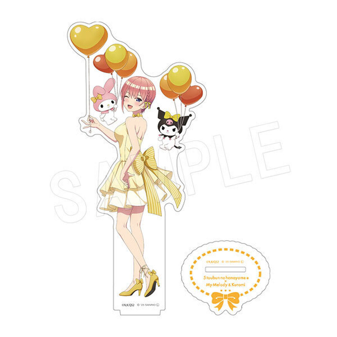 五等分の花嫁＊&times;マイメロディ＆クロミ　アクリルフィギュアスタンド バルーン＆リボンver. 一花