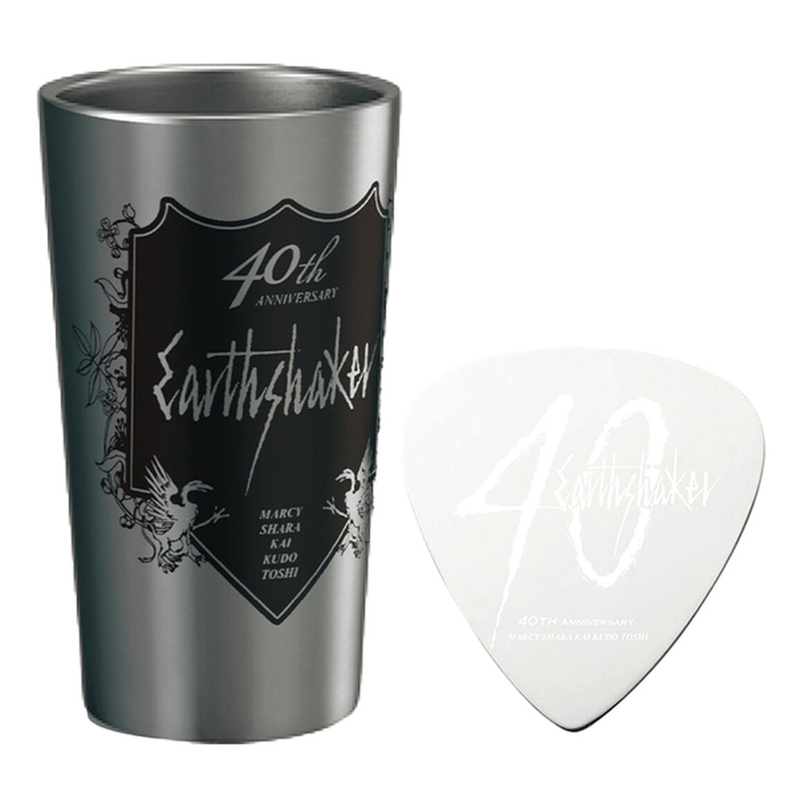 【EARTHSHAKER】 40th Anniversary Goods タンブラー＆メタルコースターセット