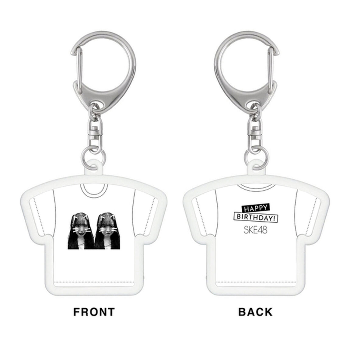 【SKE48】岡本彩夏　生誕記念Tシャツ型アクリルキーホルダー（2024年8月度）