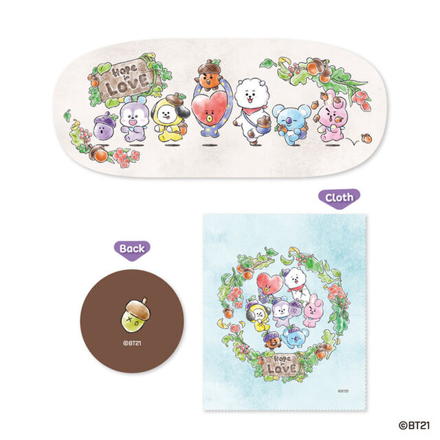 メガネケース WH/BT21/Hope in Love
