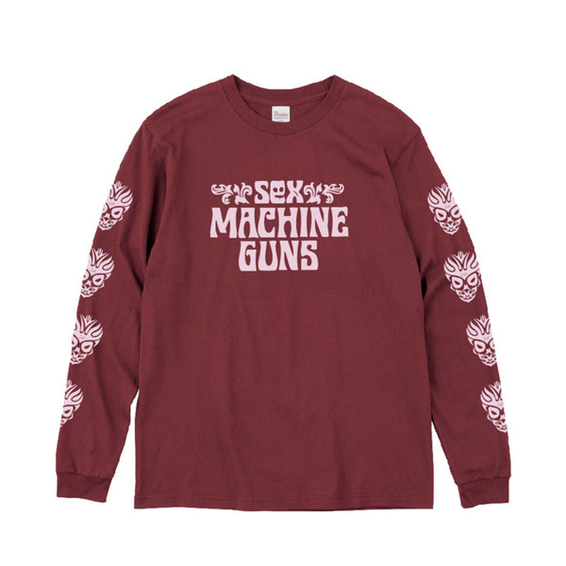 SEX MACHINEGUNS復刻ロゴロングスリーブTシャツ　バーガンディ  Lサイズ