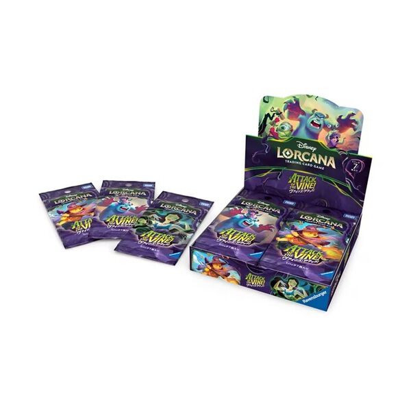 ディズニーロルカナ　新品未開封 ヴァインズ・アタック　2box ディズニー・ロルカナ・TCG 日本語版 ブースターパック ヴァインズ