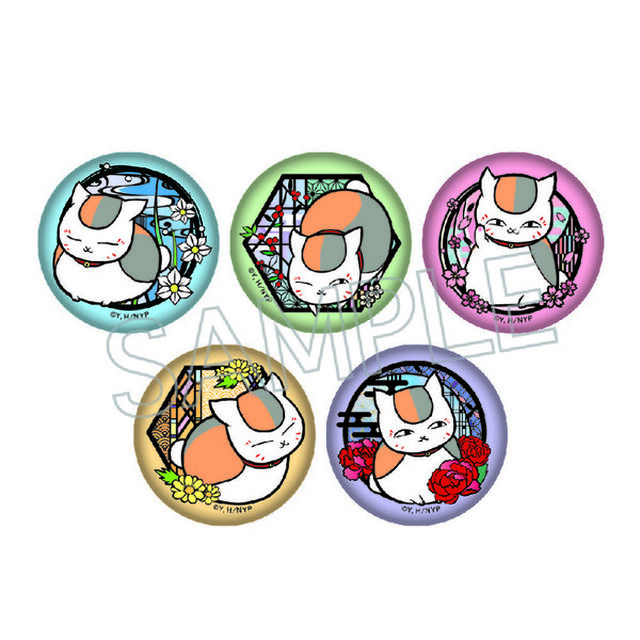 夏目友人帳 切り絵シリーズ　vol.8　和紙風缶バッジ【BOX】
