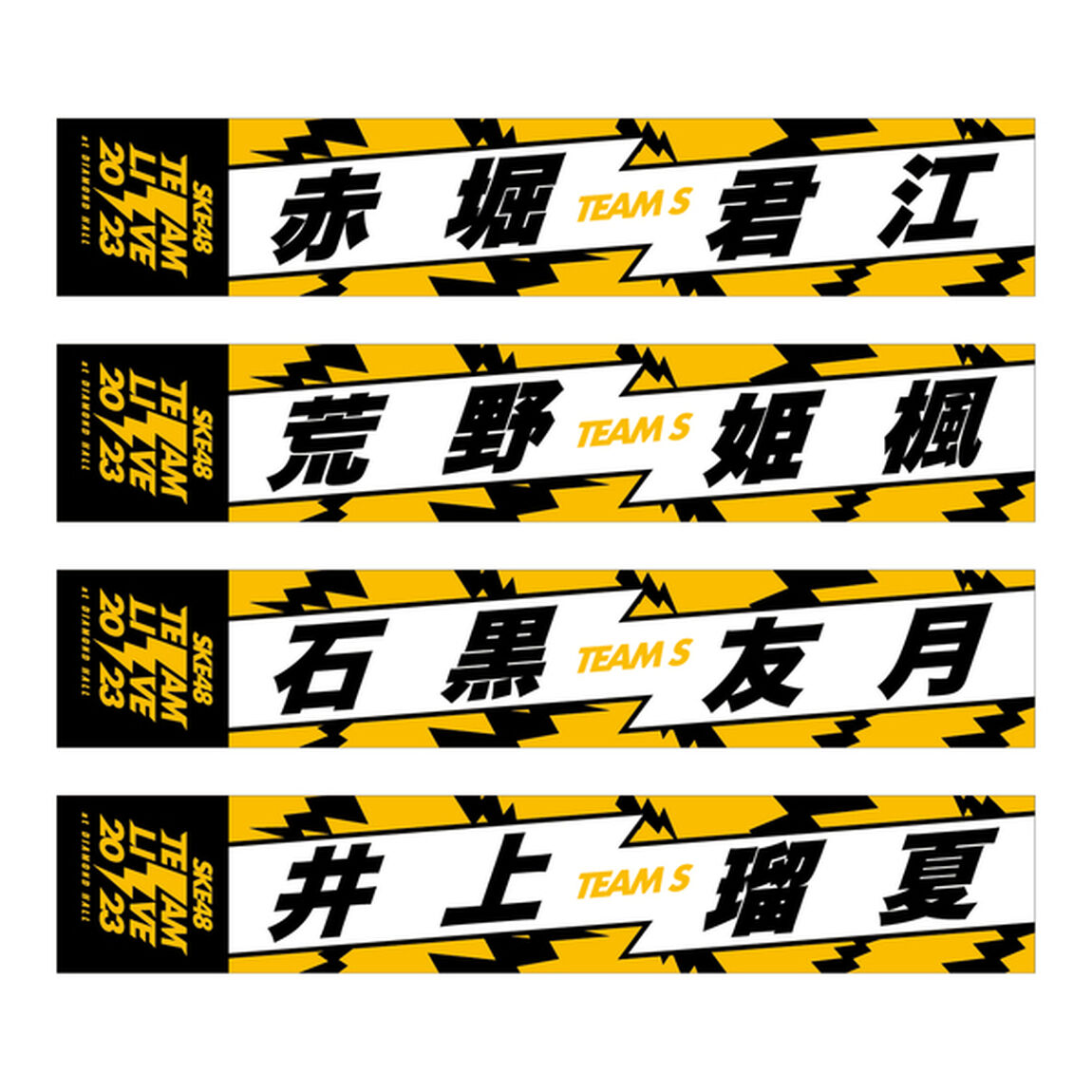 【SKE48】2荒野姫楓　マフラータオル　SKE48 Team LIVE 2023（チームS）