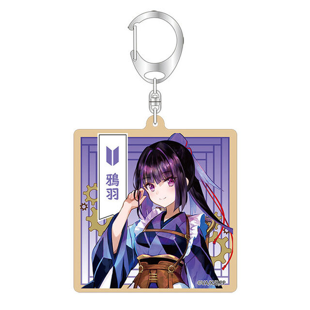 「プリマドール」 木製キーホルダー　鴉羽