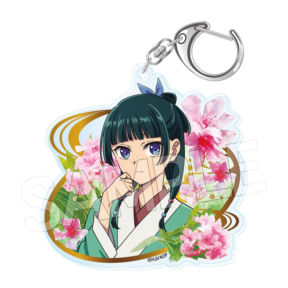 薬屋のひとりごと フラワーモチーフVol.3　アクリルキーホルダー　猫猫A（夾竹桃）（2026年10月以降発売予定）