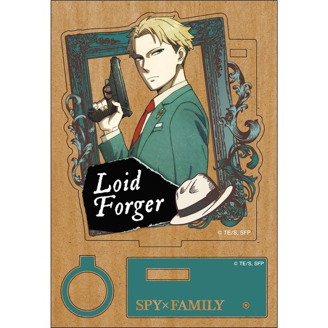 SPY&times;FAMILY　ヴィンテージシリーズ　ウッドプレートペンスタンド　ロイド・フォージャー