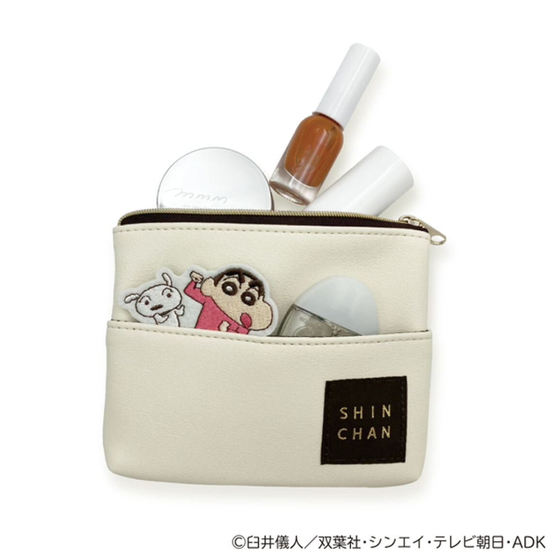ひょっこり刺繍　ティッシュポーチ　ＢＥ　クレヨンしんちゃん（2023年12月上旬以降発売予定）