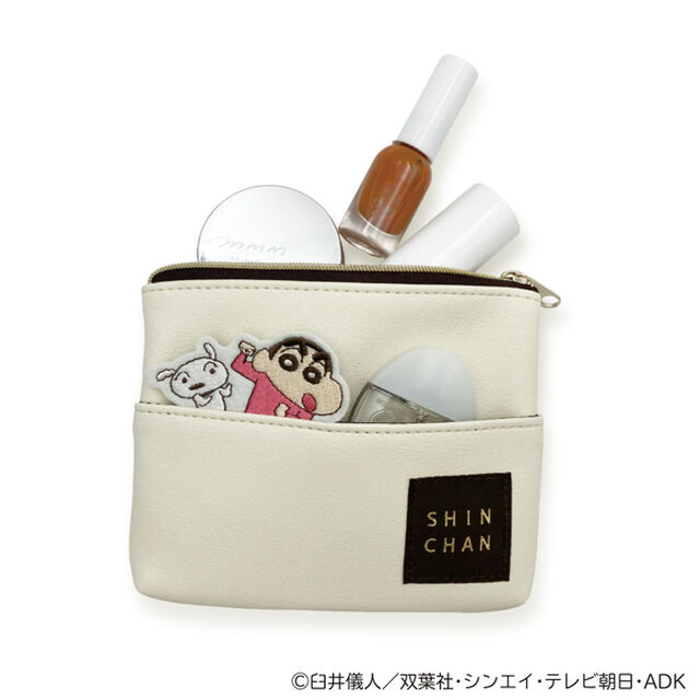 ひょっこり刺繍　ティッシュポーチ　ＢＥ　クレヨンしんちゃん（2023年12月上旬以降発売予定）