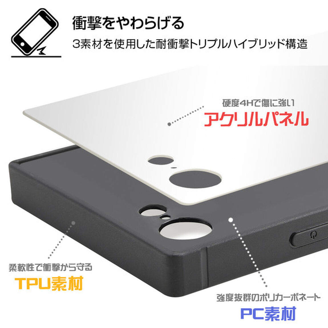 iPhone SE(第2世代)/8/7/『ツイステッドワンダーランド』/耐衝撃ケース KAKU トリプルハイブリッド/『ツイステッドワンダーランド/イグニハイド寮』