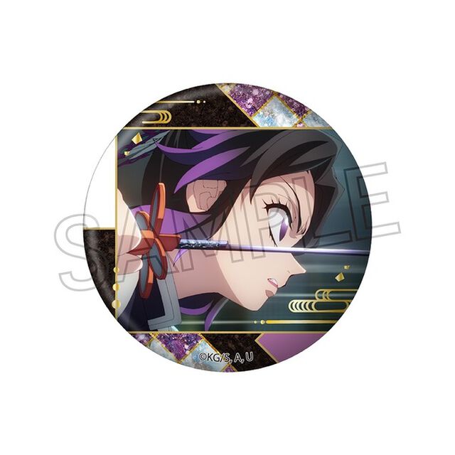 鬼滅の刃 螺鈿風シリーズ　缶バッジ Vol.5　胡蝶しのぶ（2026年5月中旬以降発売予定）