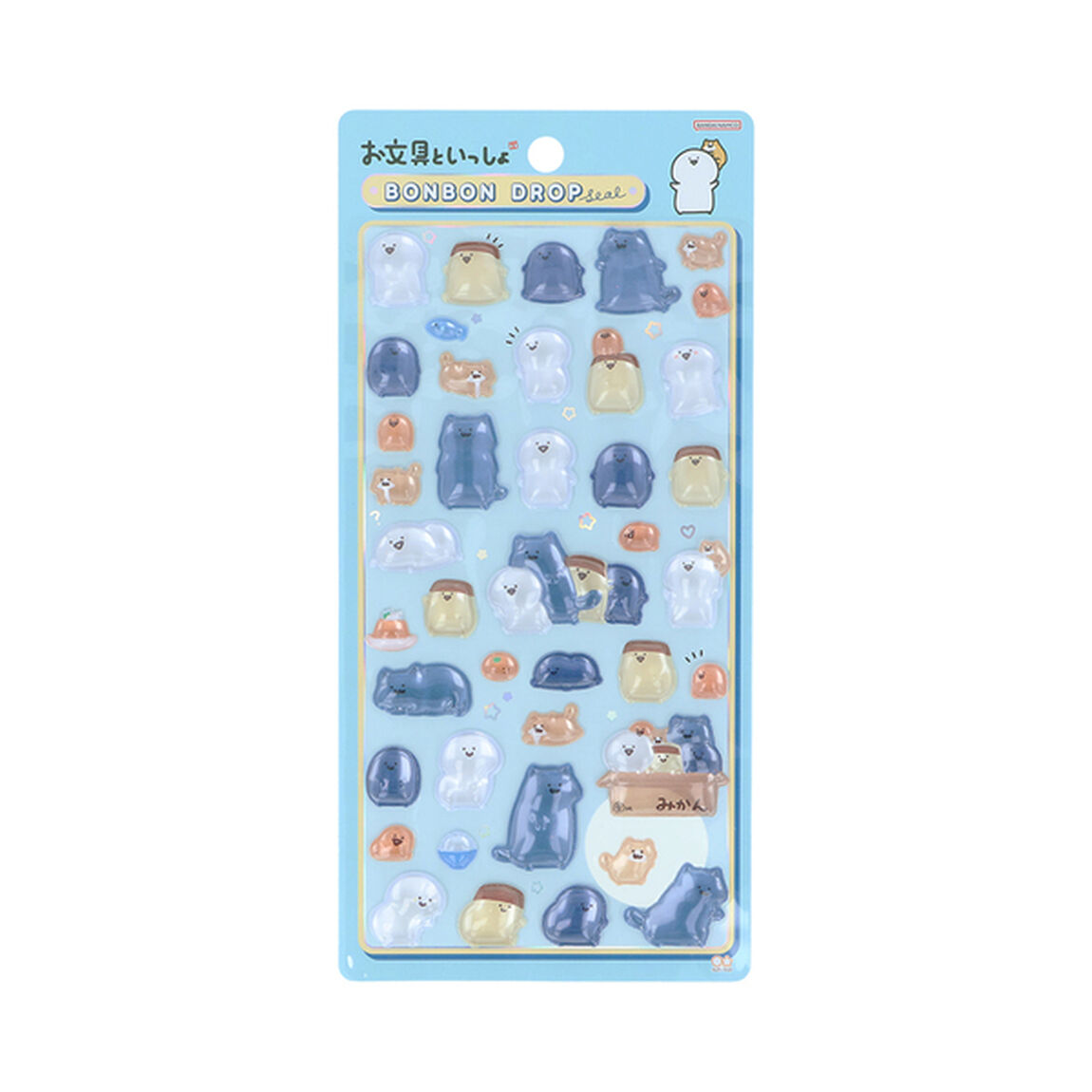 ボンボンドロップシール　お文具といっしょ　お文具さん／みんな