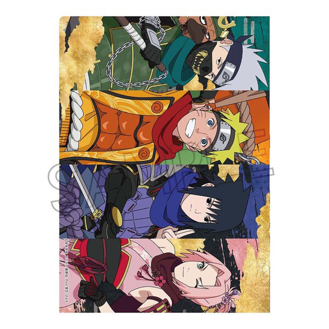 NARUTO-ナルト- 疾風伝 クリアファイル　忍武者　集合（2025年11月中旬以降発売予定）