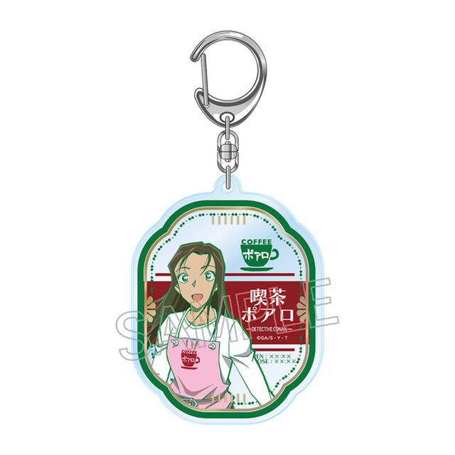 名探偵コナン 喫茶ポアロシリーズ　箔押しアクリルキーホルダー　榎本 梓（2025年11月下旬以降発売予定）