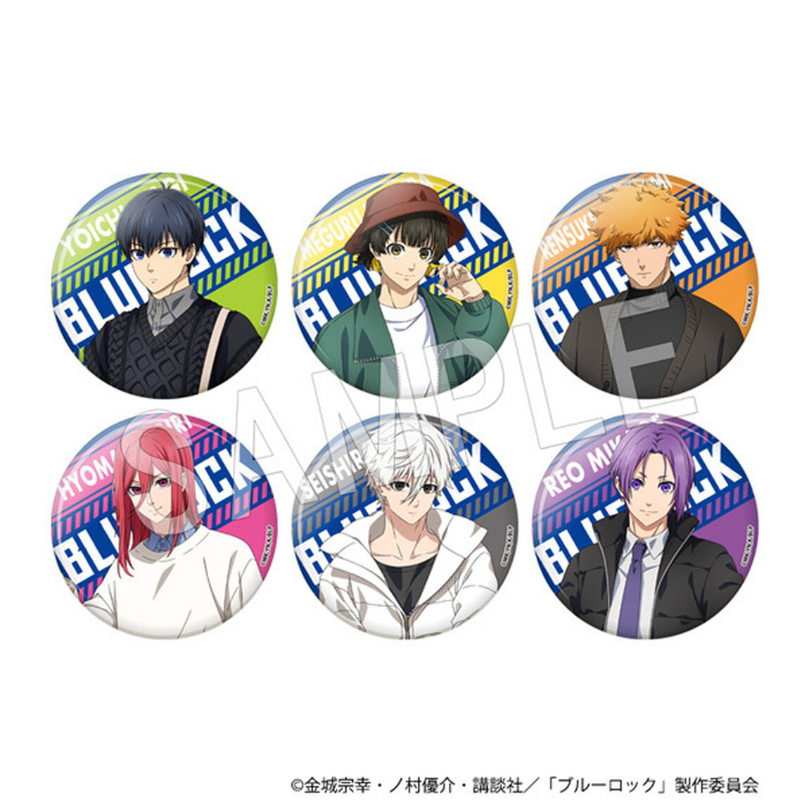 ブルーロック　トレーディング缶バッジ(ランダムホロ入り)　私服ver.【単品】