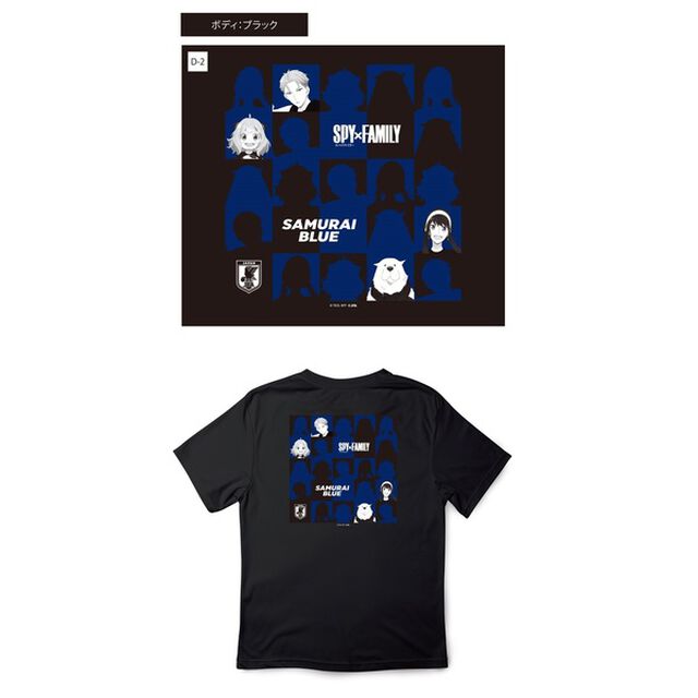 SPY&times;FAMILY Tシャツ サッカー日本代表ver.（黒・S）