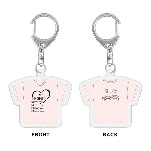 【SKE48】鈴木愛菜　生誕記念Tシャツ型アクリルキーホルダー（2024年1月度）