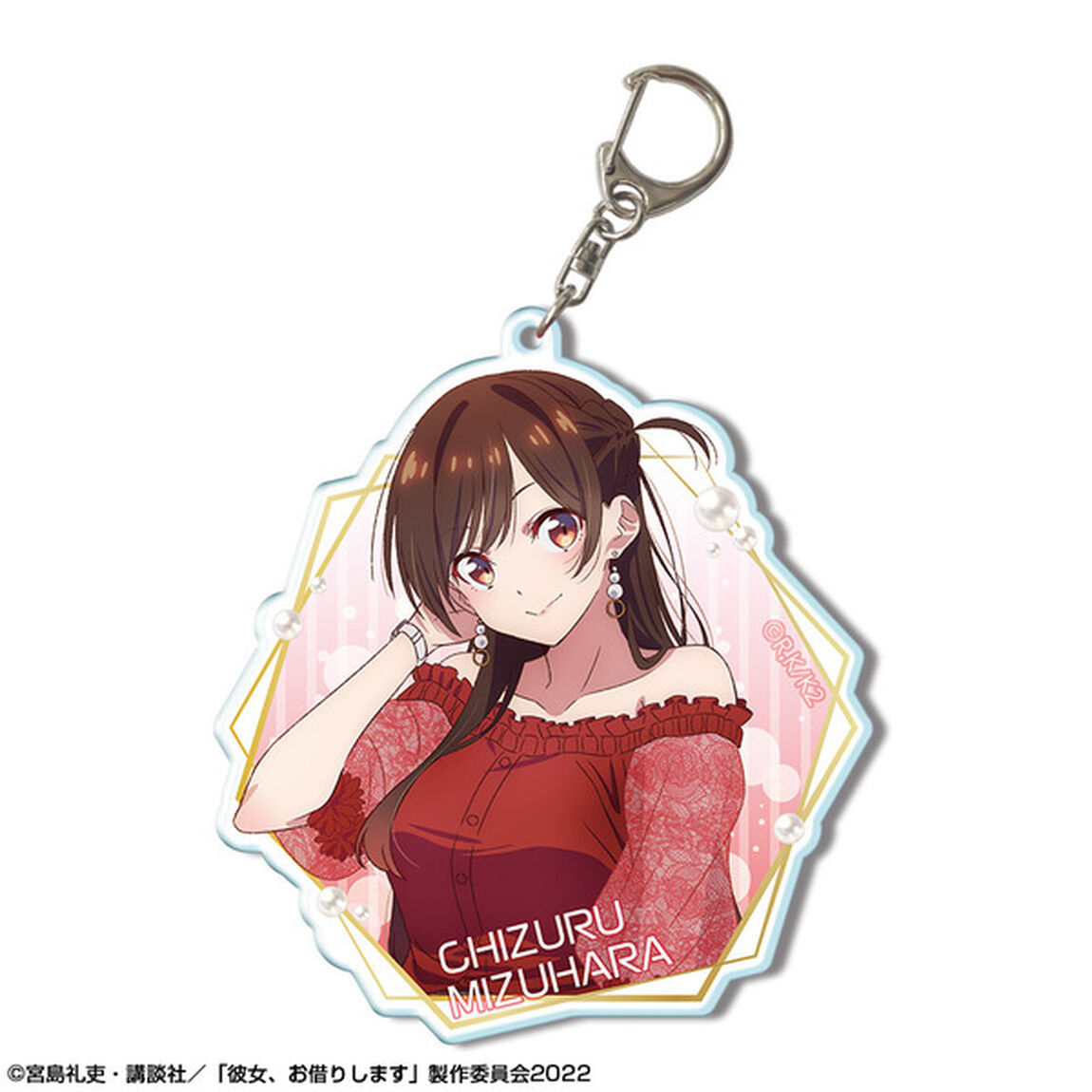 彼女、お借りします ビッグアクリルキーホルダー デザイン01(水原千鶴)