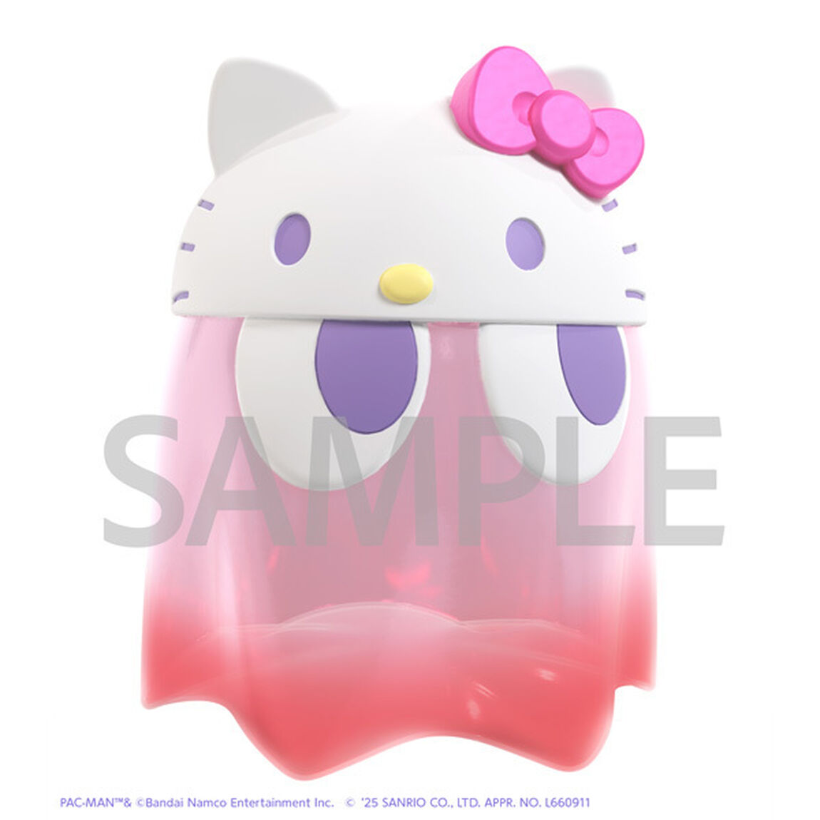 パックマン&times;サンリオキャラクターズ 　ちびコレクトフィギュア デラックス 　ゴーストハローキティ クリアカラーver.（2026年2月以降発売予定）