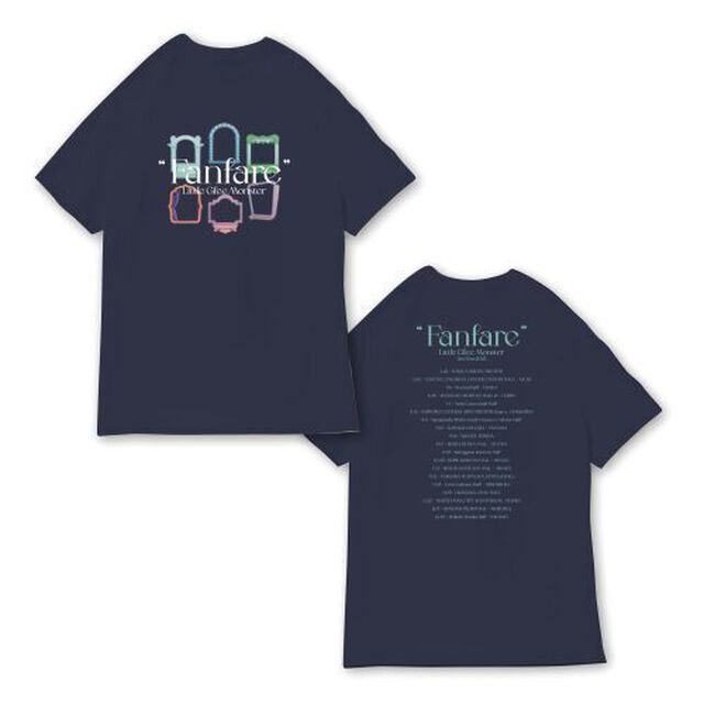 Little Glee Monster/Fanfare ツアーTシャツ/ネイビー/S