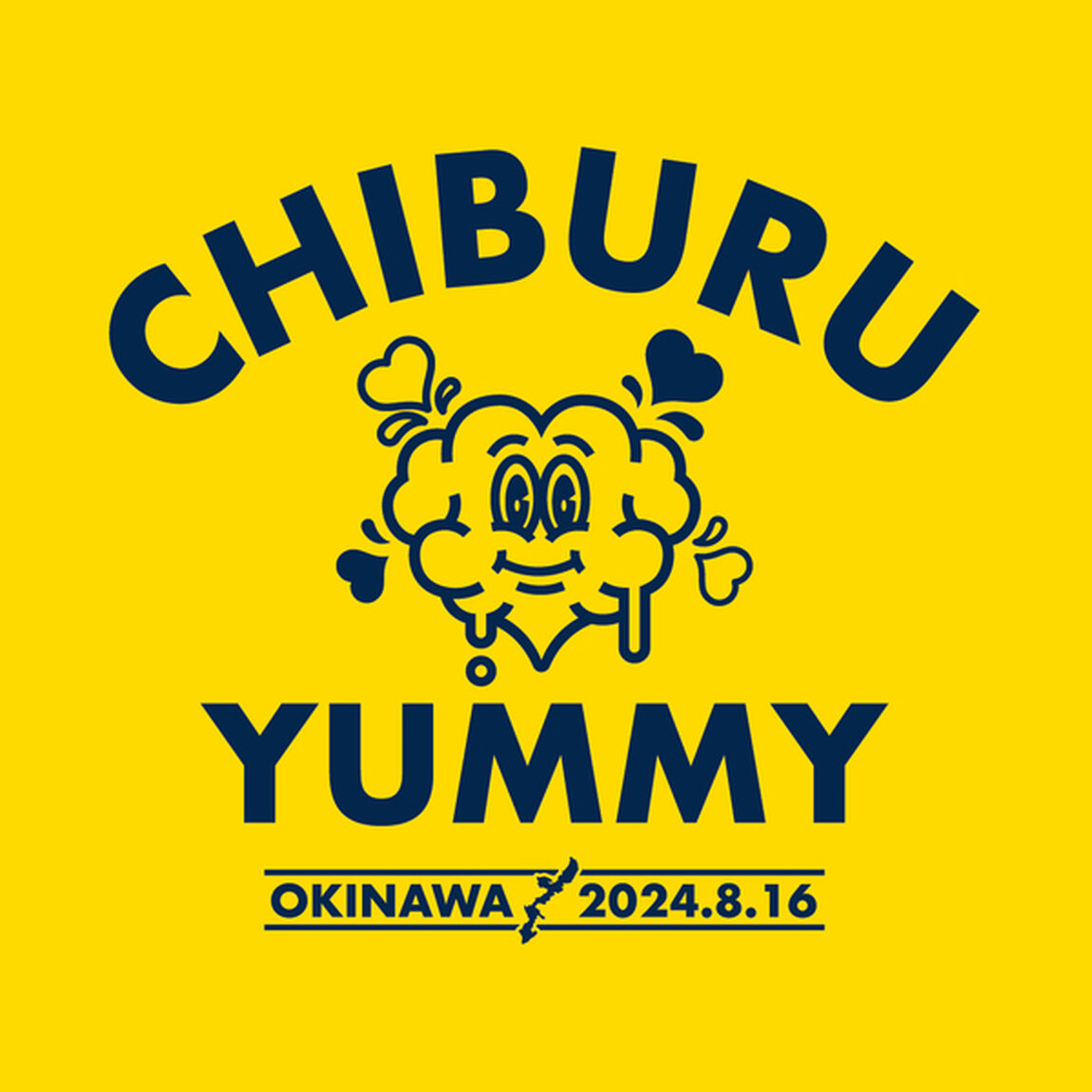 【REPRESENT OKINAWA】Chiburu Yummy LiveTシャツ セブンネット限定カラー：イエロー XXLサイズ