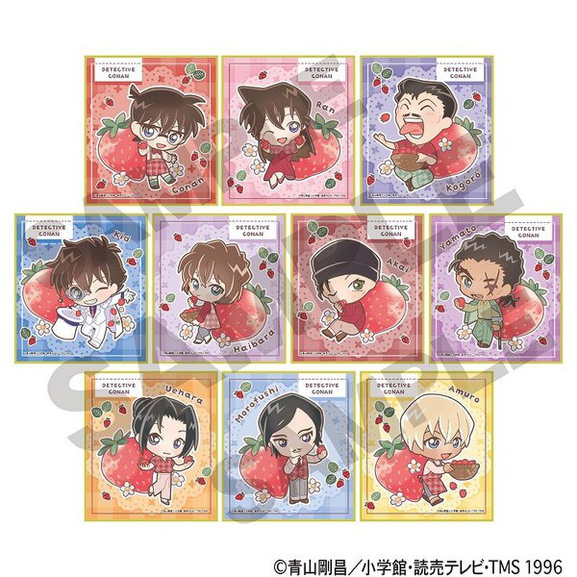 名探偵コナン　トレーディングミニ色紙　きゃらペコ　いちご狩り【単品】