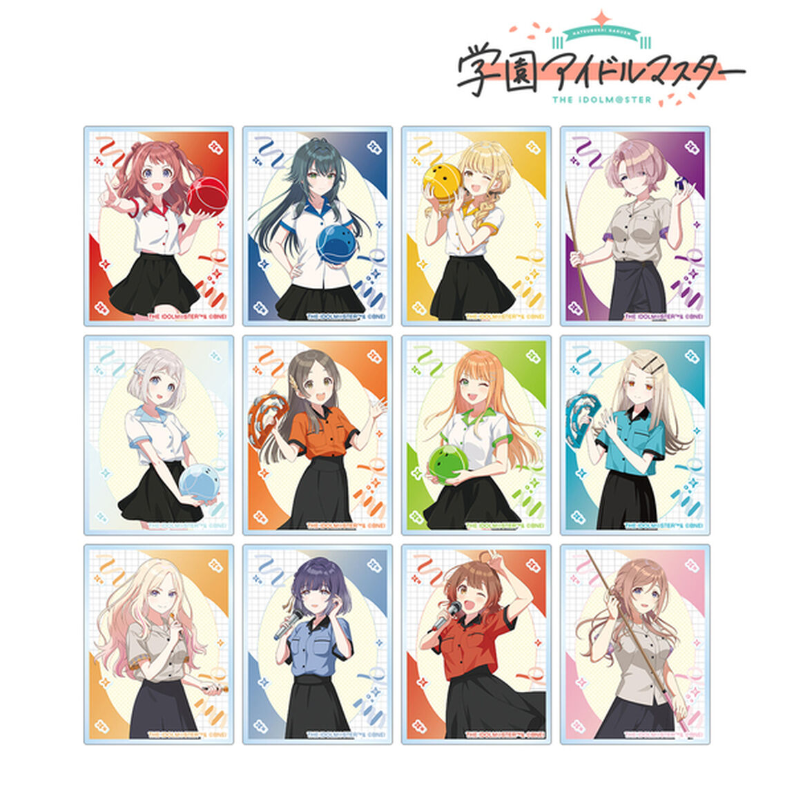 学園アイドルマスター　描き下ろし ボウリングシャツver. トレーディングアクリルカード【単品】