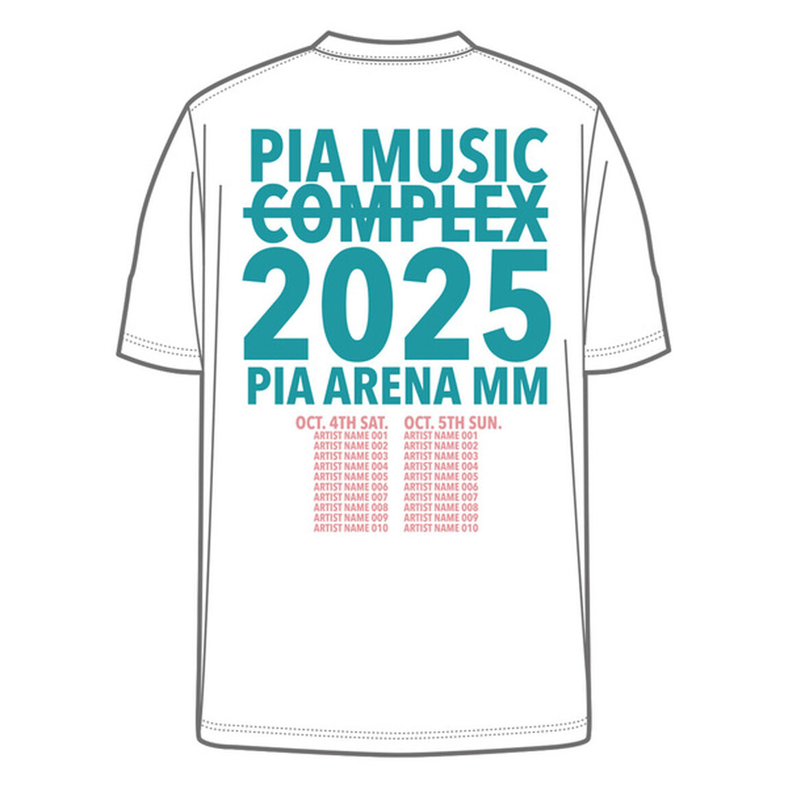 PIA FES 2025 オリジナルロゴTシャツ 白 S