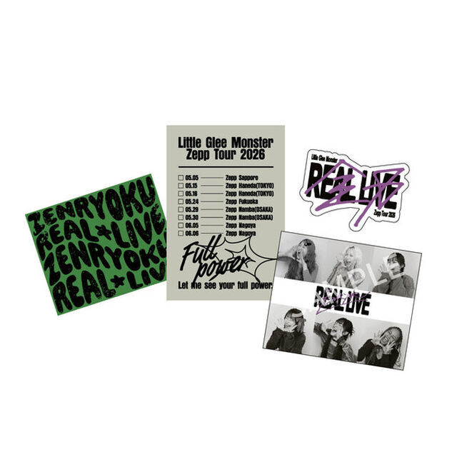 Little Glee Monster／Zepp Tour 2026 &ldquo;全力REAL LIVE&rdquo; ステッカーセット