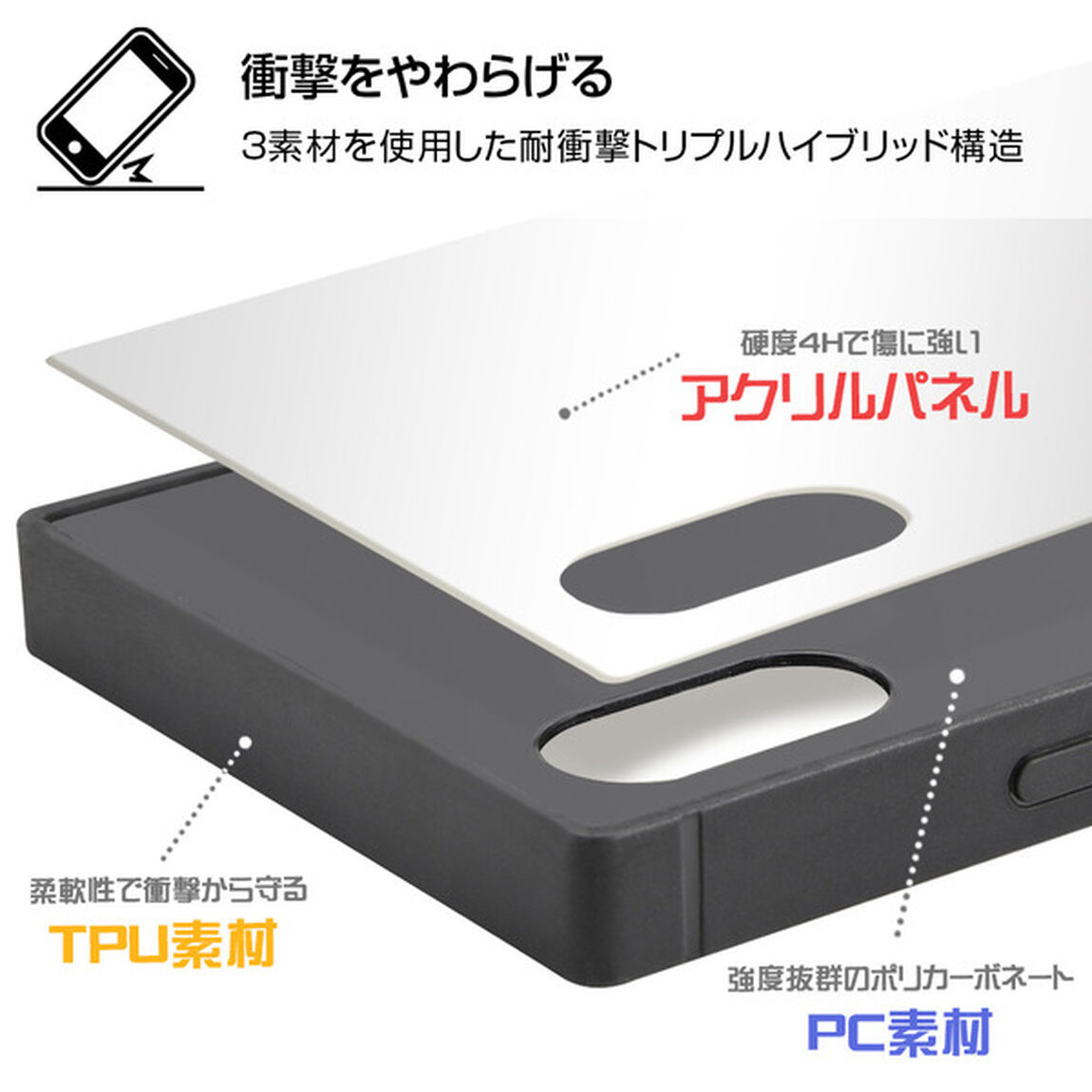 iPhone XS/X/『ツイステッドワンダーランド』/耐衝撃ケース KAKU トリプルハイブリッド/『ツイステッドワンダーランド/イグニハイド寮』